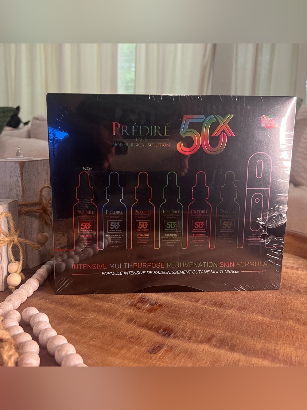 Prédiré 50X Skin Infusion Device & 6 Serum Collection Luxury Gift Set New